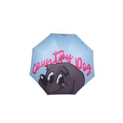 Country dog Umbrella_Sky Blue