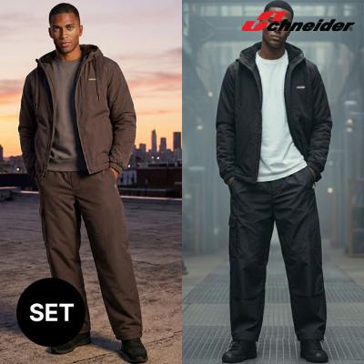 슈나이더 남성 패딩 기모 자켓 팬츠 셋업