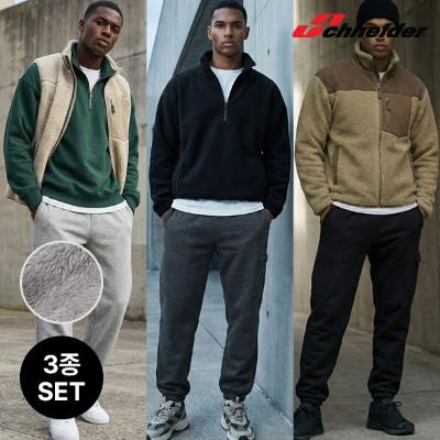 슈나이더 남성 밴딩 기모 조거 팬츠 3종세트