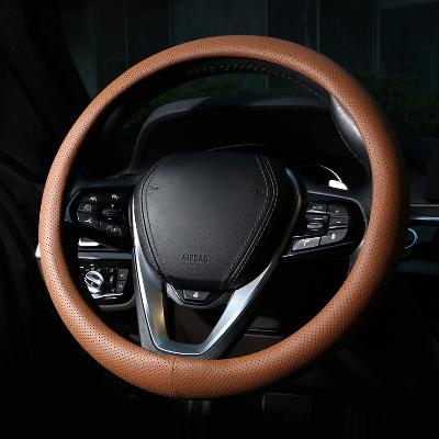 [특가] 클래식 자동차 순정형 타공 가죽 핸들커버